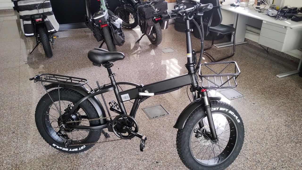 2 bicicletas elétricas novas, dobrável  500w e 750w + 1 bateria extra