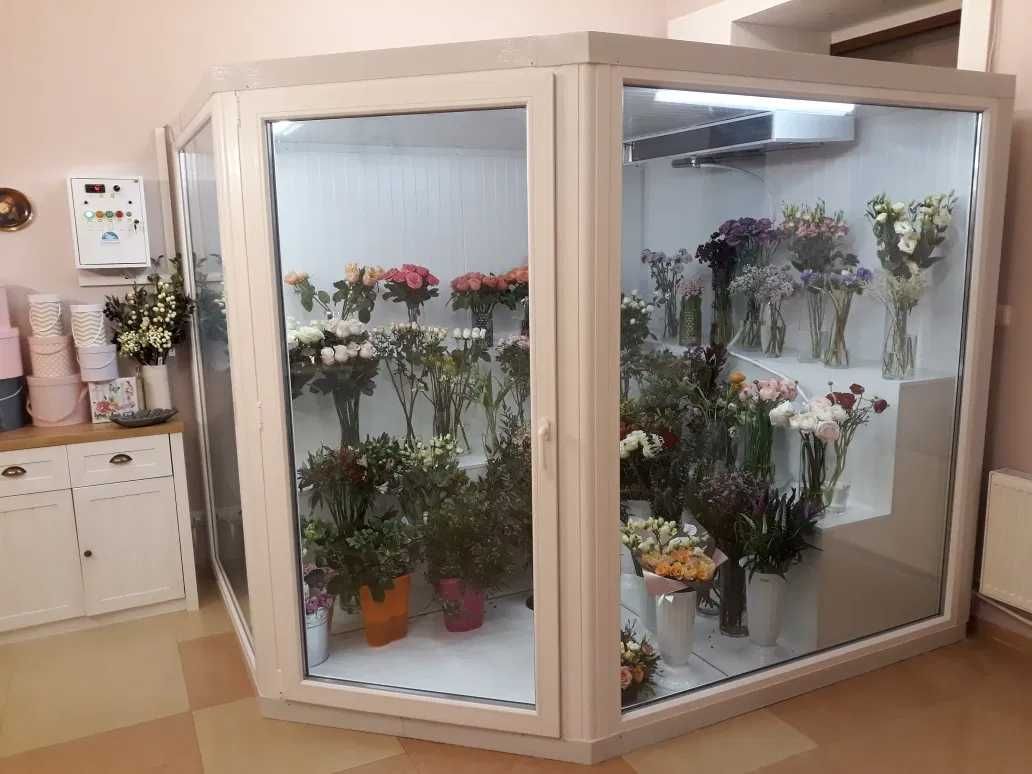 Холодильник для квітів,обладнання холодильне.Холодильна вітрина.