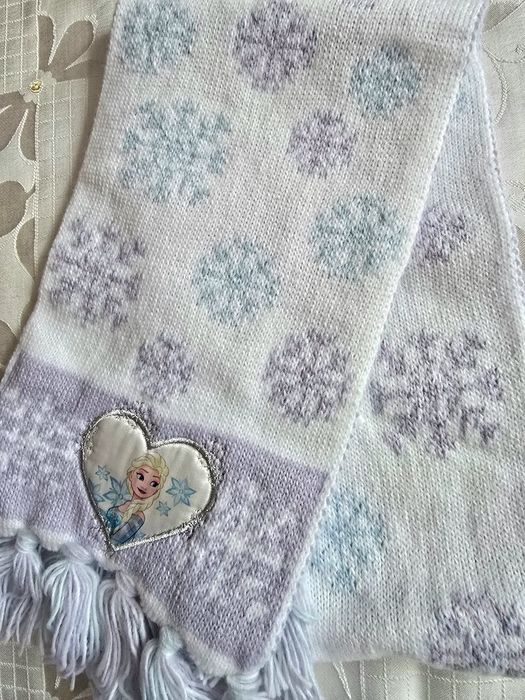 Дитячий набір шапка ,шарф Ельза, 48-50см