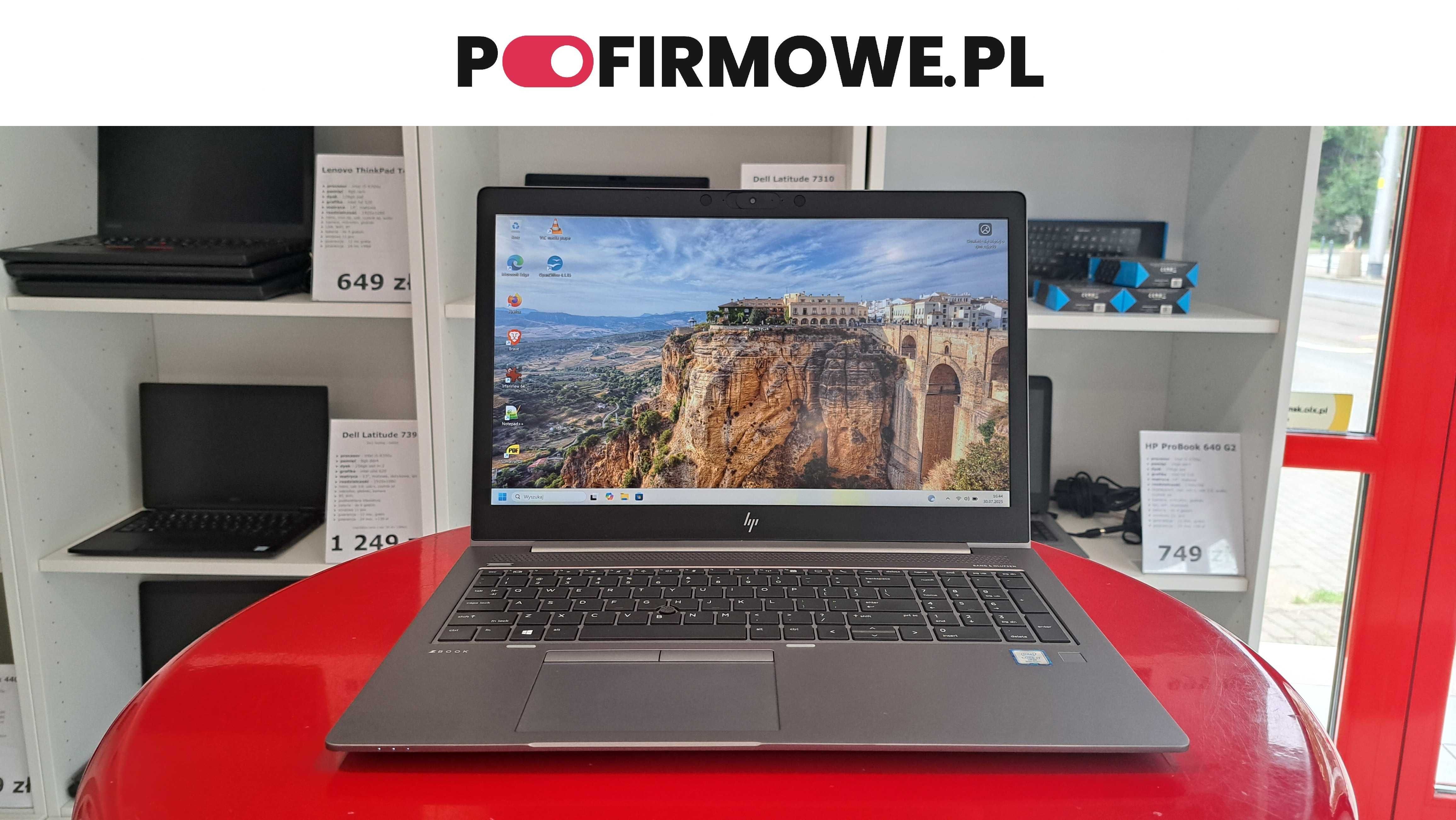 Laptop HP ZBook 15u G6 15" i7-8665u 35GB/512SSD Win11 FullHD IPS GW FV