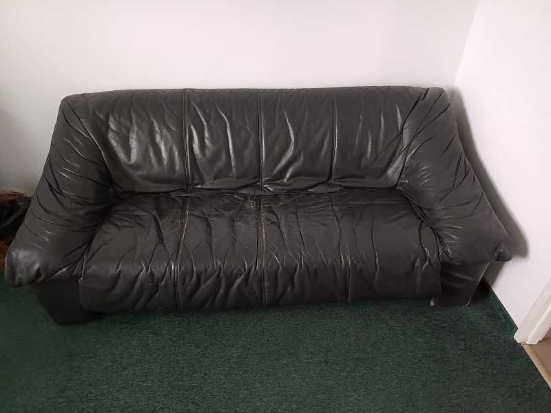 skórzana wygodna kanapa