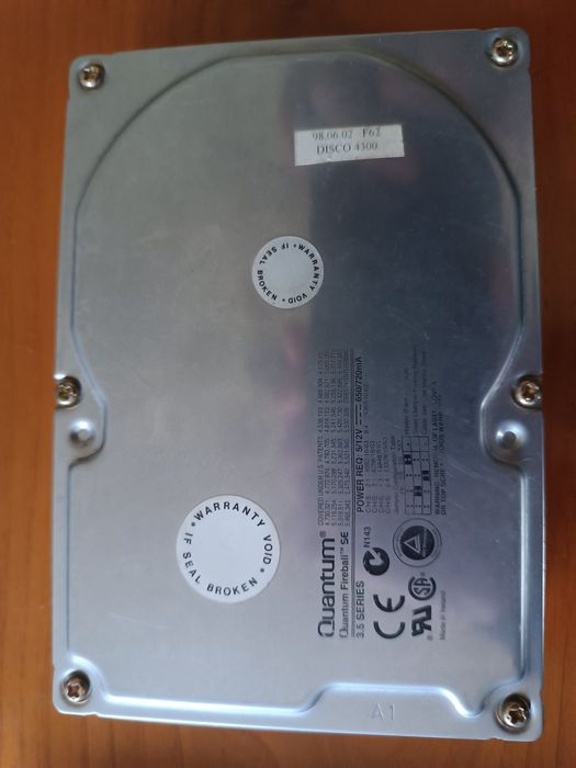 Disco Quantum Fireball SE 4.3GB interface IDE