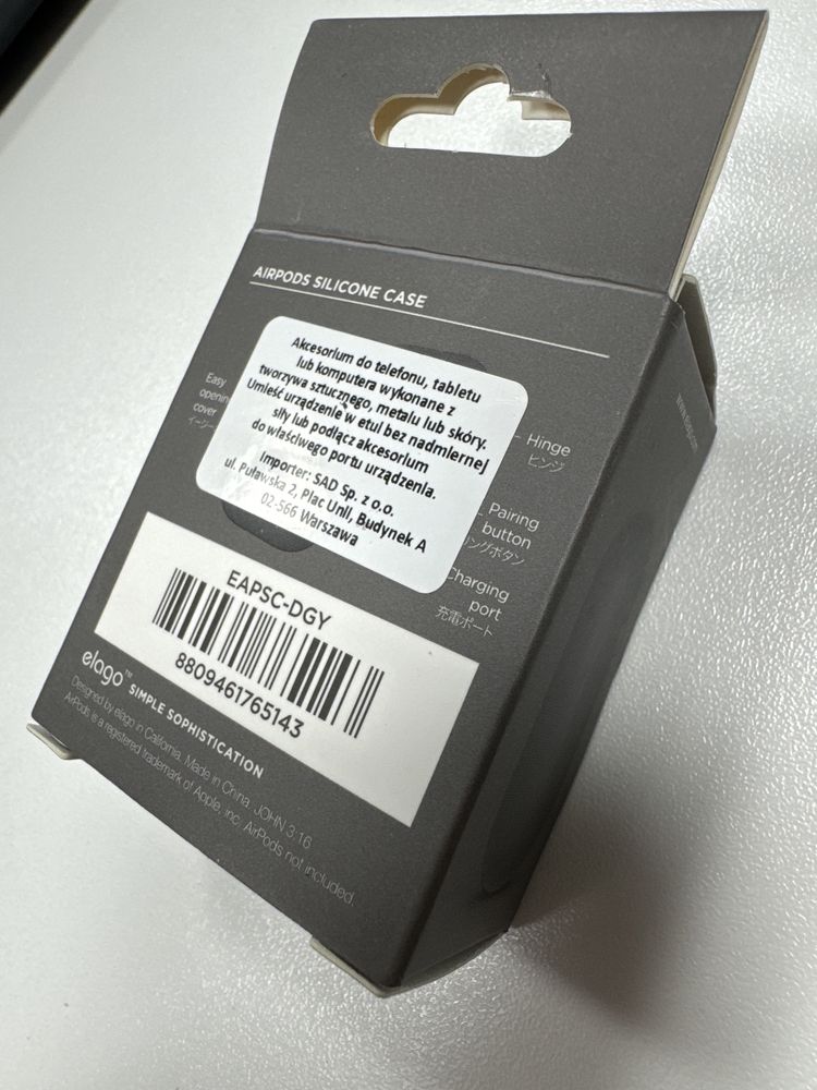 Nowy pokrowiec case silkonowy AirPods 1st/2nd Gen Elago