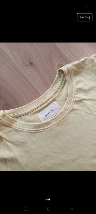 Żółta koszulka męska Reserved L