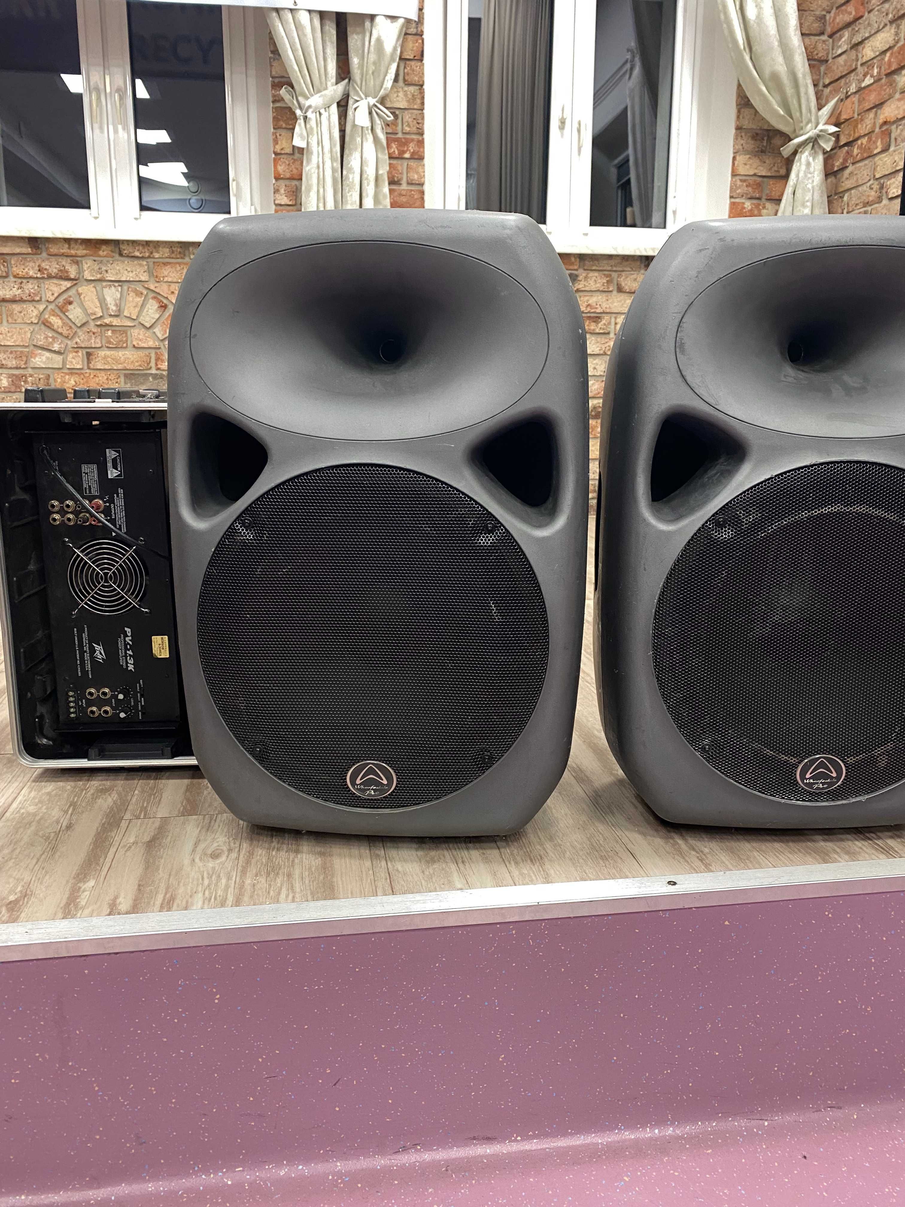 Kolumny Wharfedale Pro TITAN 15 + końcówka mocy Peavey