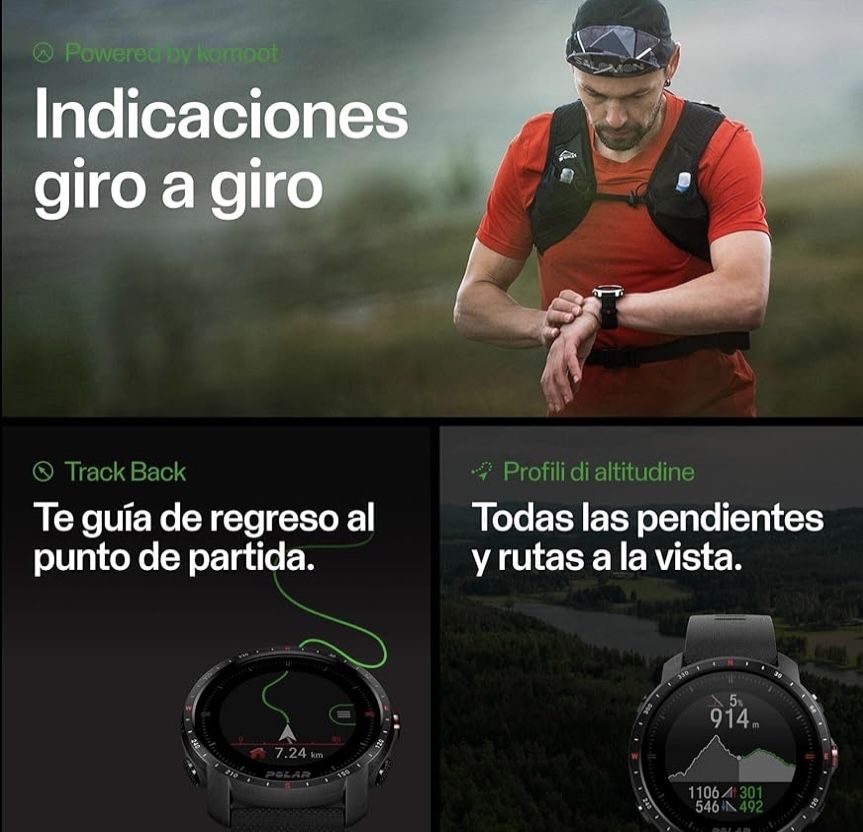 Polar Grit X Pro Titânio - IGUAL A NOVO