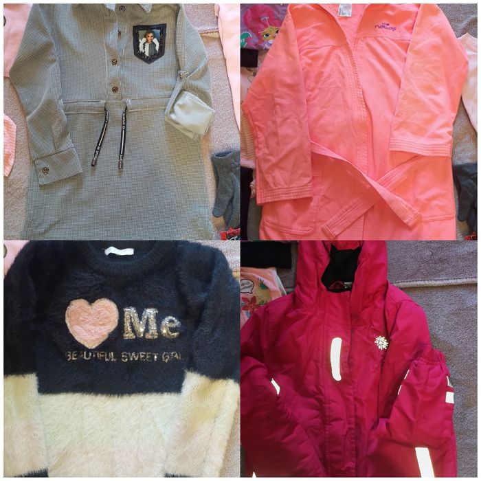 Лот пакет речей на дівчинку 128-140