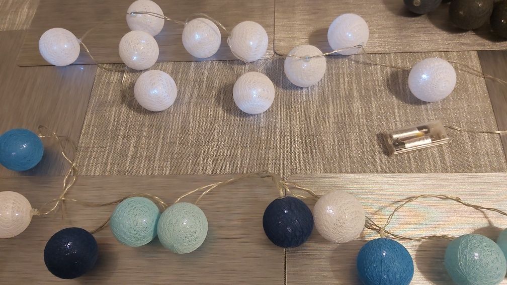 Lampki led kule dekoracja