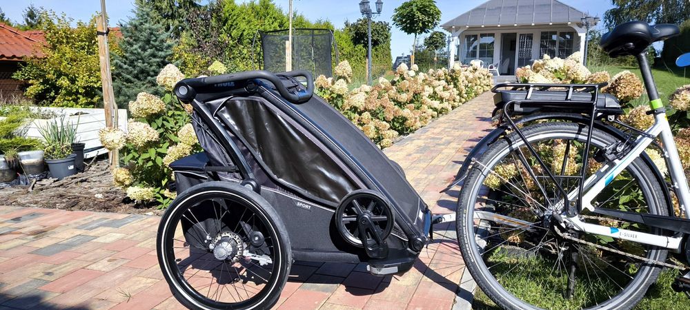 Thule Chariot Sport pojedyncza przyczepka rowerowa MidnBlack