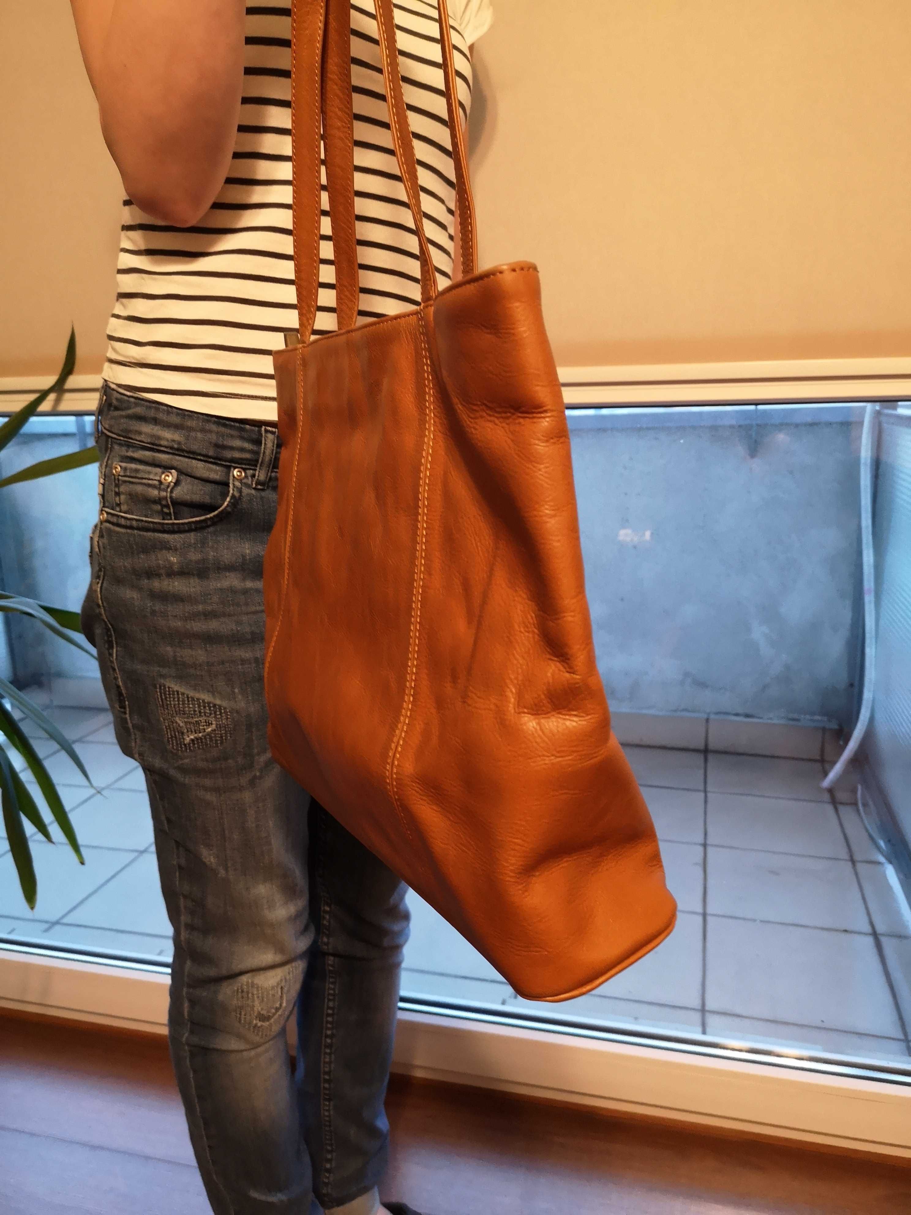 Torebka Wojas kolor camel