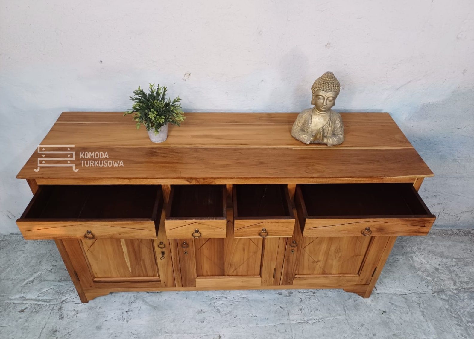 Komoda kolonialna, boho, PALISANDER, lite drewno, vintage, natural