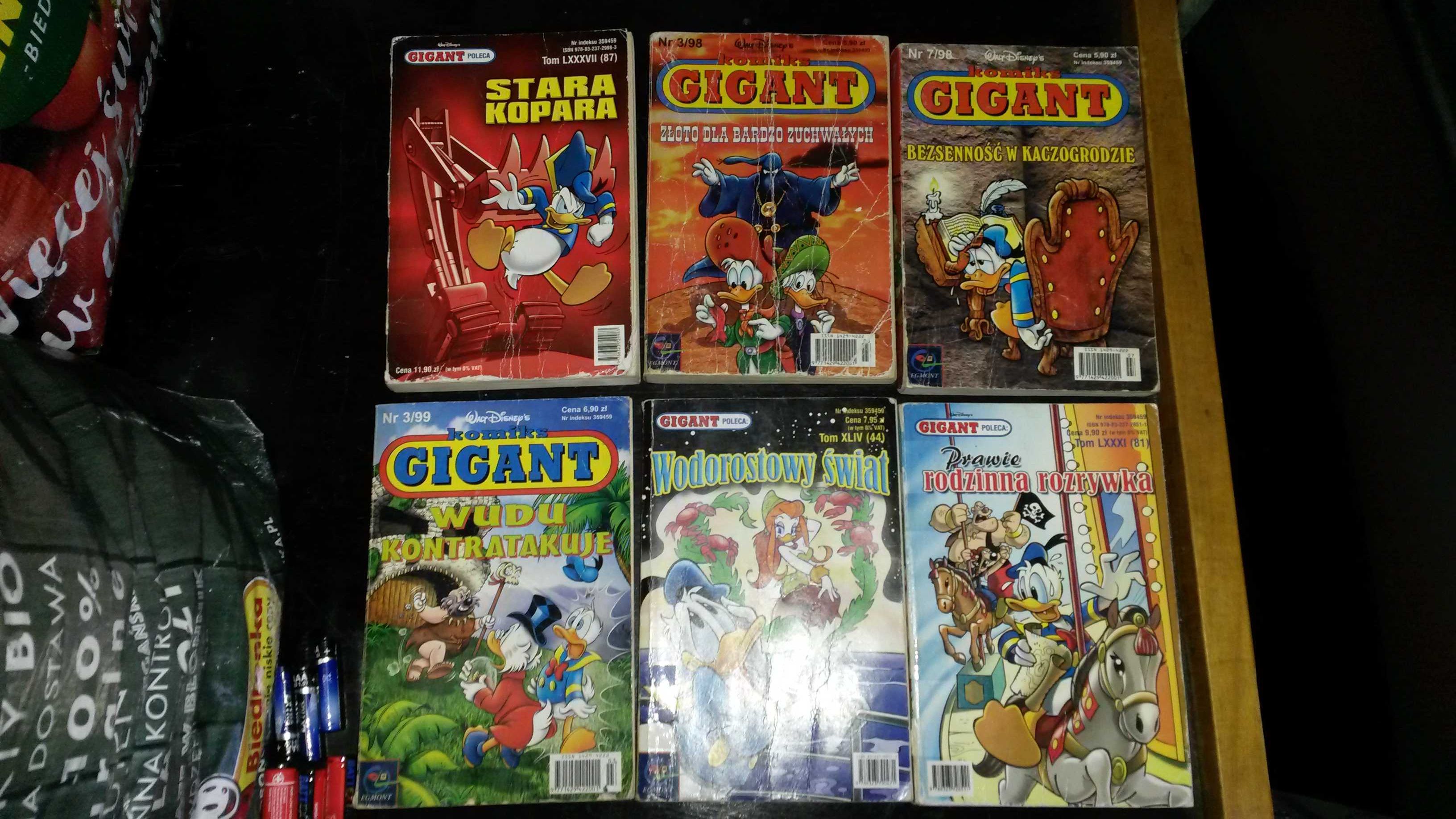 Komiks seria Gigant Kaczor Donald Walt Disney kolekcja różne numery