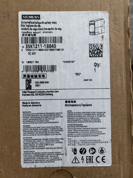 Реле безпеки Siemens 3SK1211-1BB40, 3SK1111-1AB30