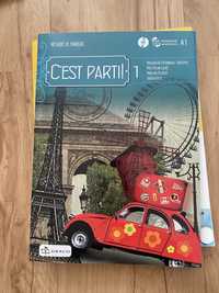 Książka podręcznik do nauki języka francuskiego c’est parti!