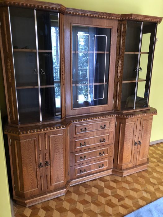 Komoda 2 częściowa dębowa