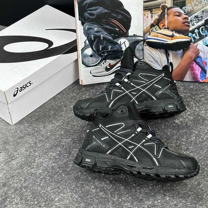 Кросівки зимові Asics gel kahana 8 Black gore tex зимние высокие