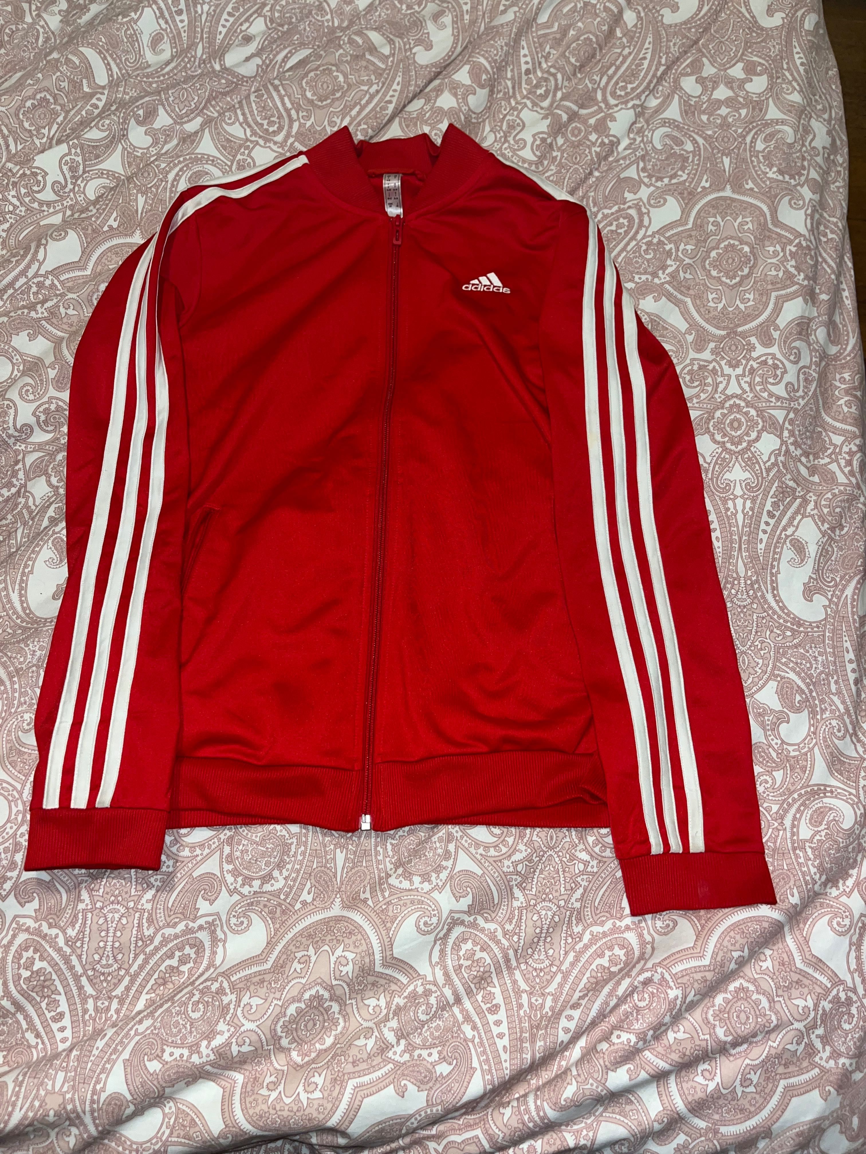 Casaco de fato de treino adidas vermelho