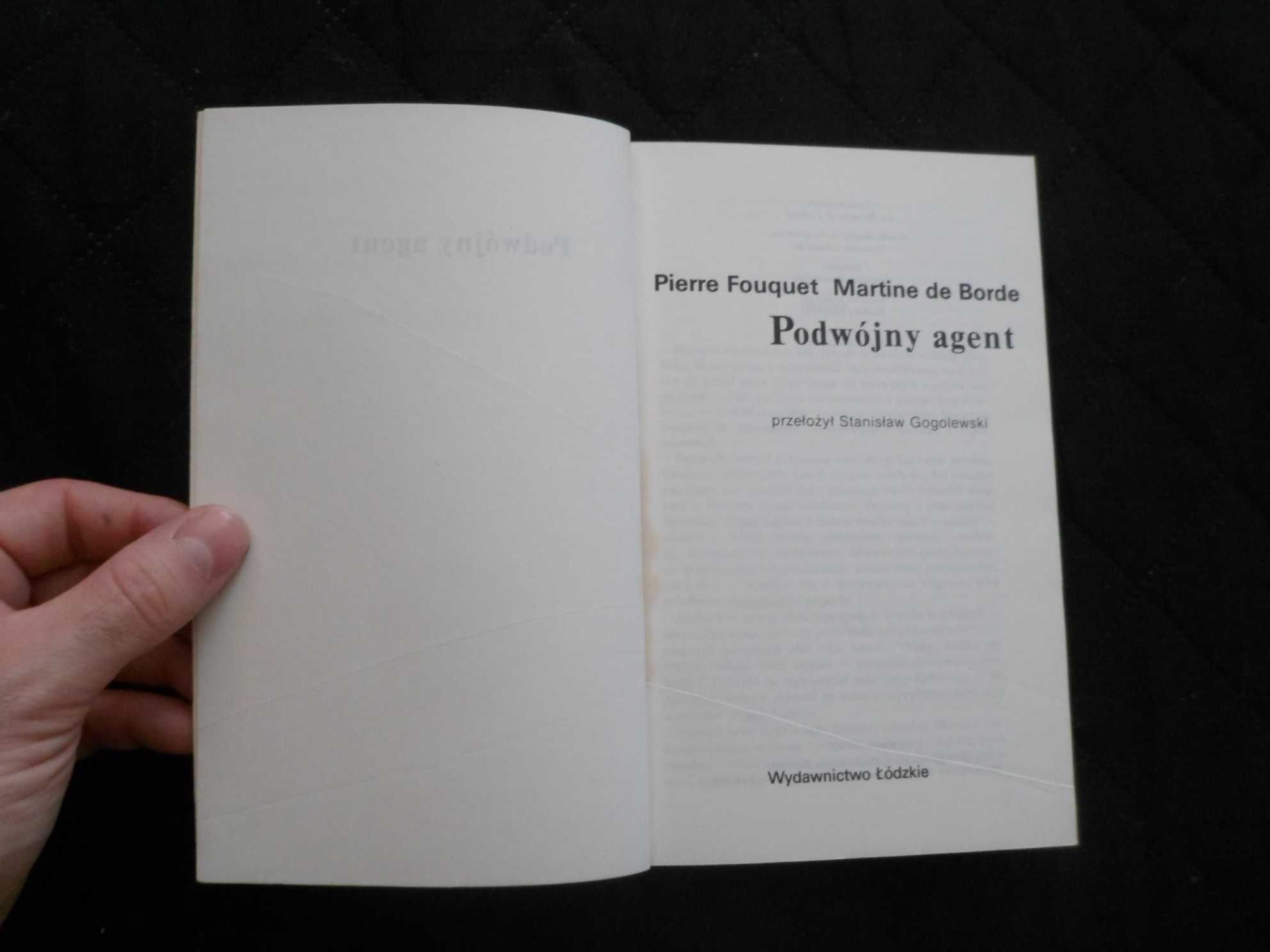 Podwójny agent - Pierre Fouquet, Martine de Borde [książka o alkoholu]