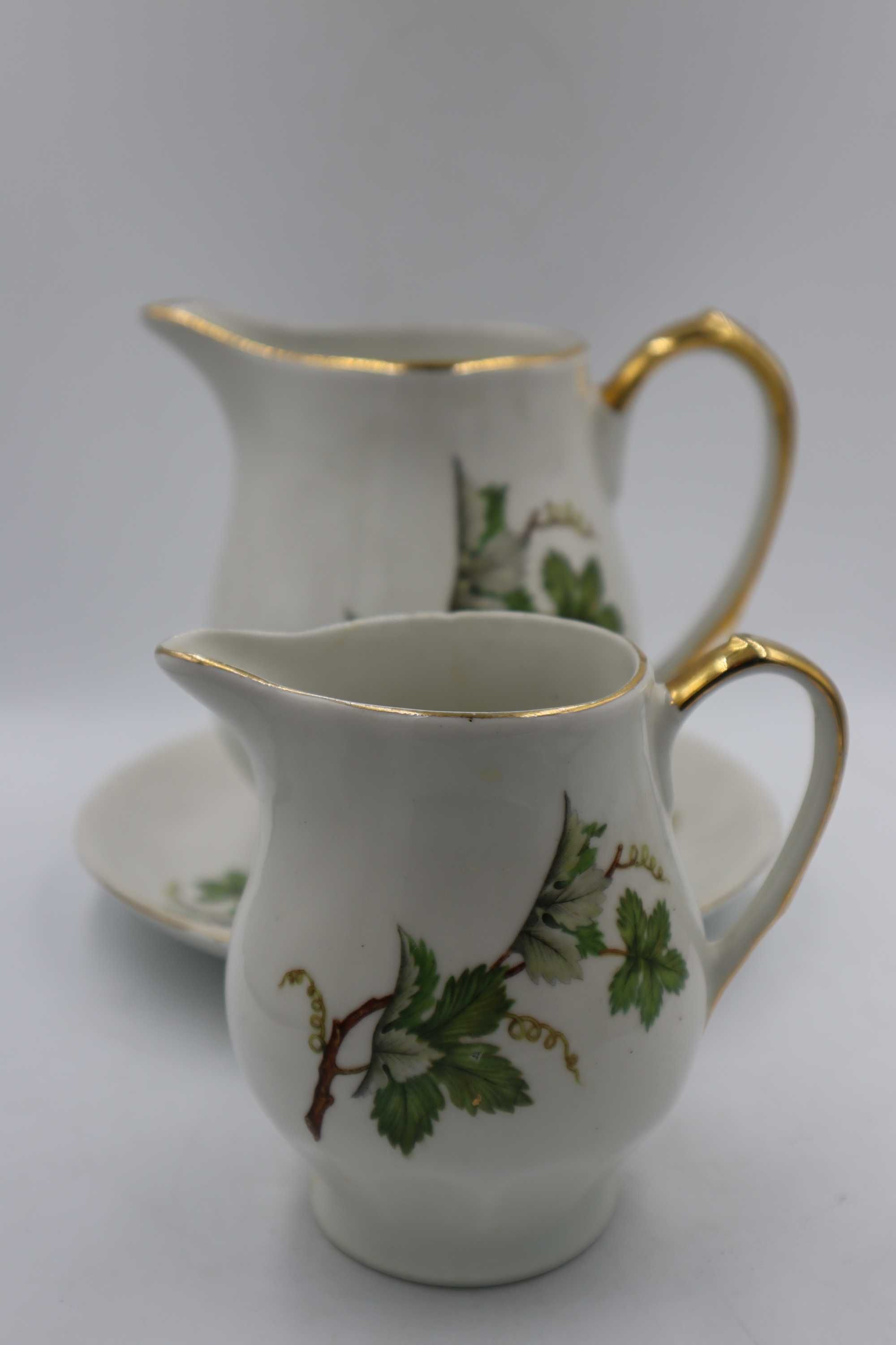 Porcelana limoges dzbanek 2 szt + talerzyk B040551