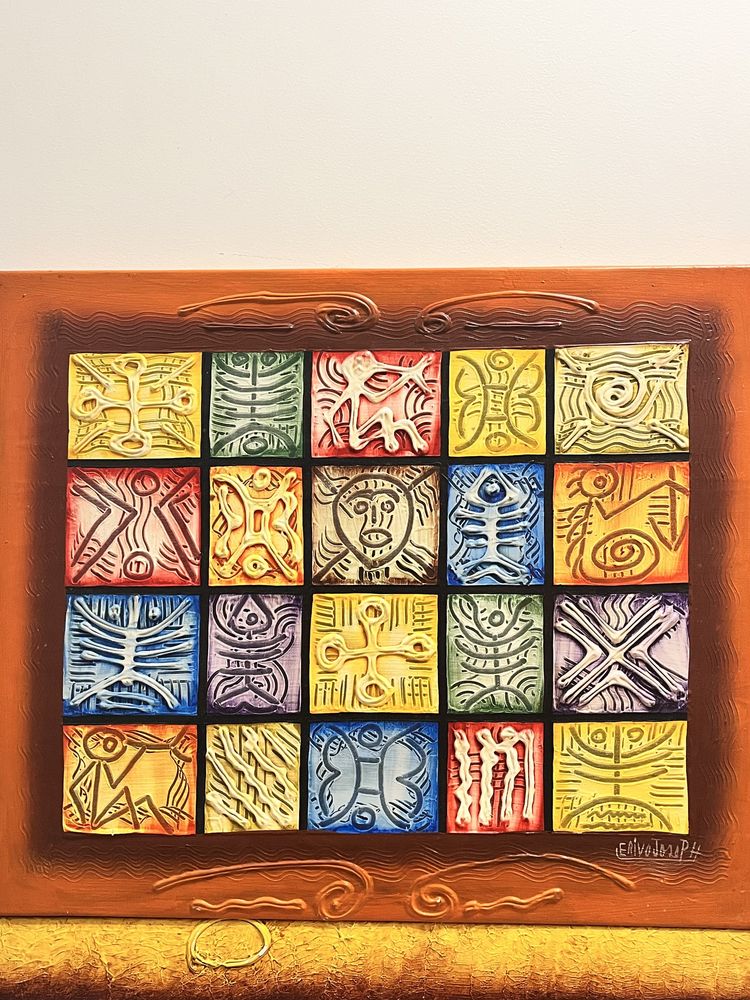 Telas pintadas à mão