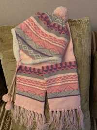 Шапка + шарф на весну,осінь для дівчинки
