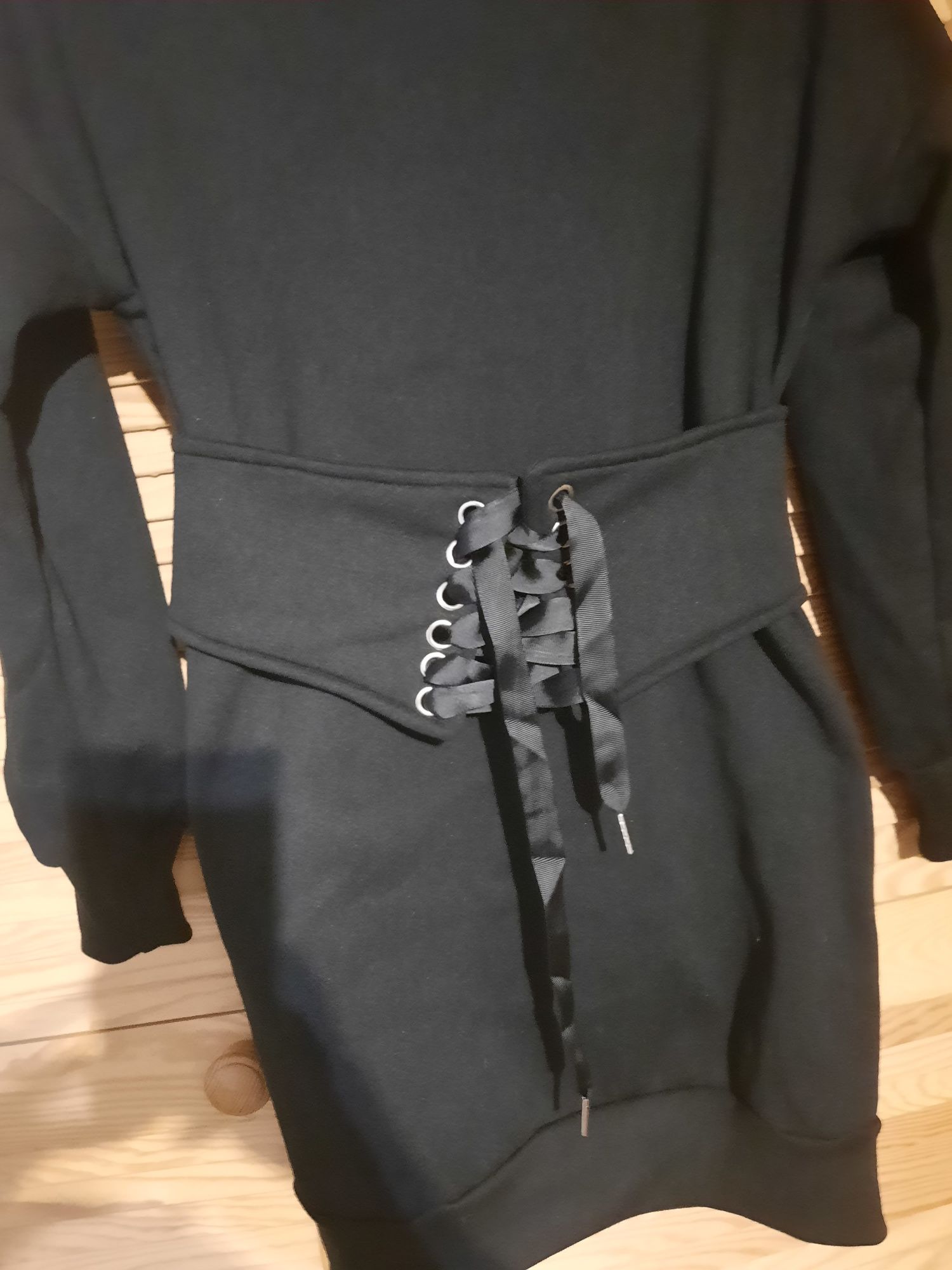 Bluza tunika sukienka czarna