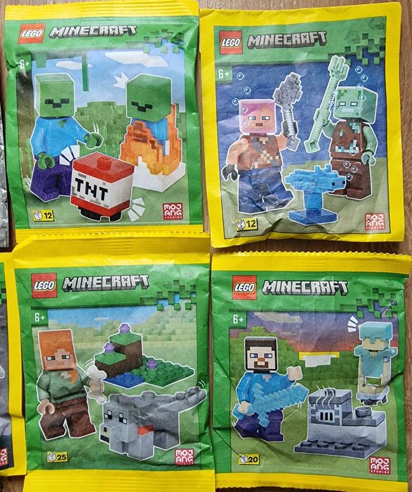 4 X minifigurka saszetki Lego MINECRAFT  wolny wybór