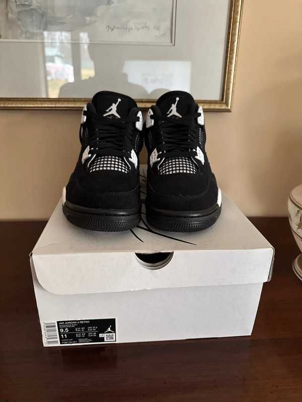 Nowe buty Nike_Jordan4_Retro_White_Thunder Moda R.39