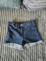Krótkie spodenki 128 H&M szorty jeans
