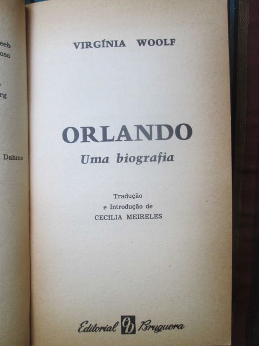 Orlando, de Virginia Woolf - Tradução de Cecilia Meireles