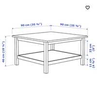 Hemnes Ikea stolik kawowy biały