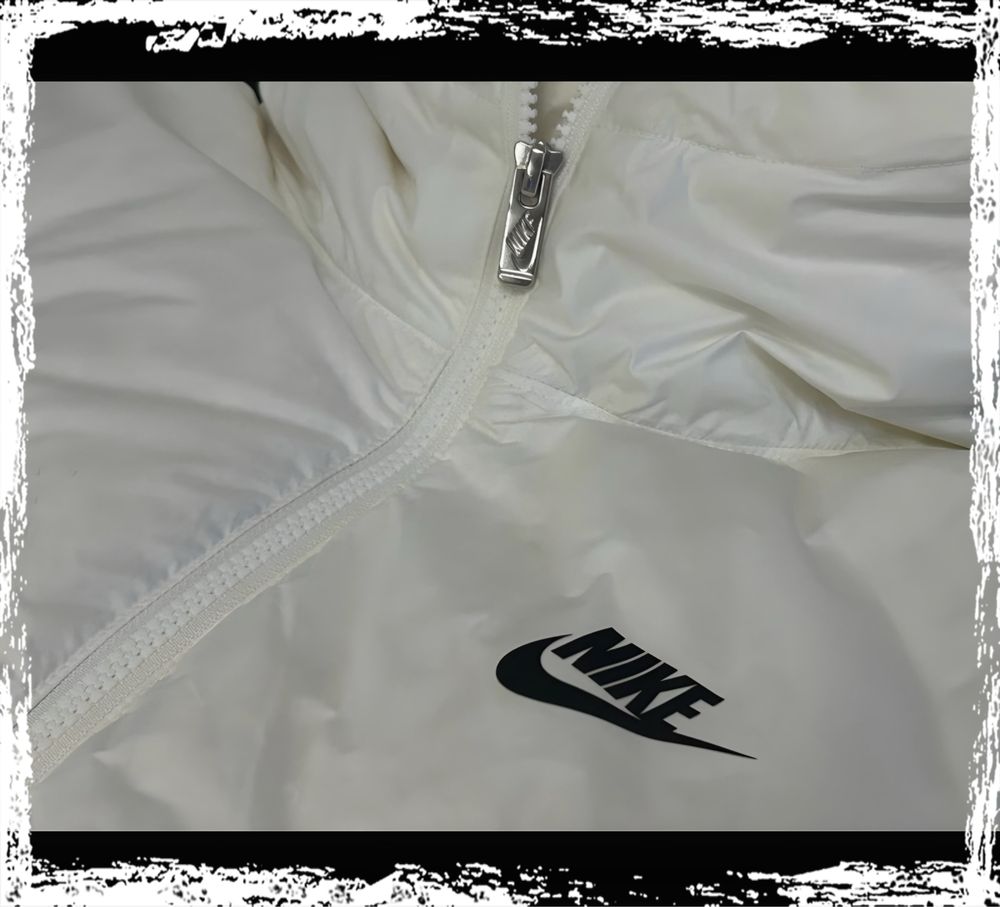 NIKE Storm-Fit Windrunner biała kurtka puchowa