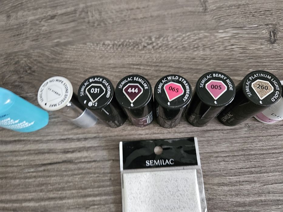 Lakiery hybrydowe zestaw Semilac i Didier Lab