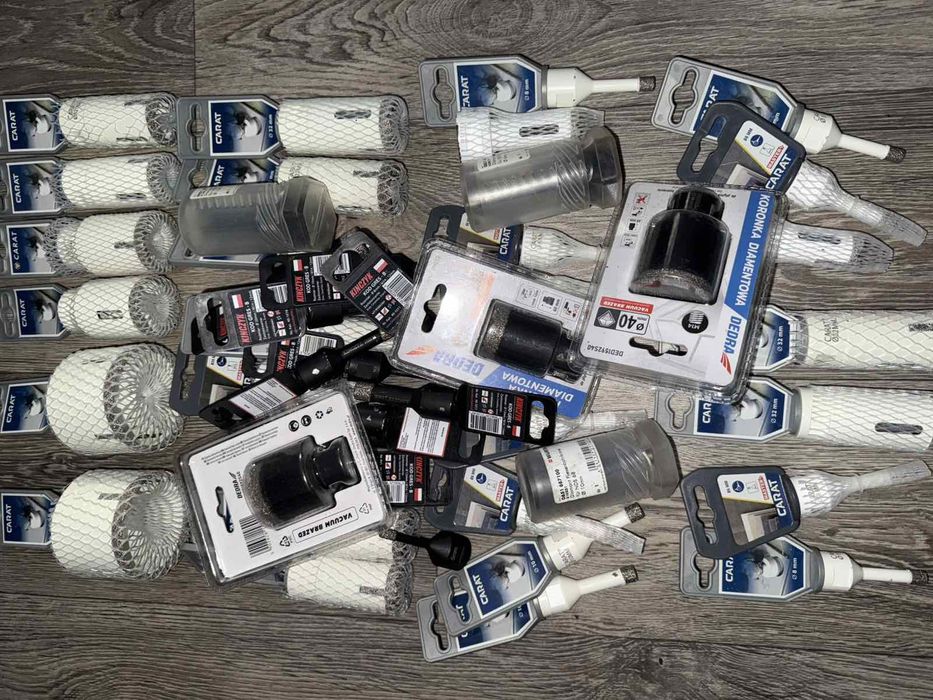 Алмазні коронки Carat Диск Круг Свердла СВП Плитка Фуга Клей Wurth