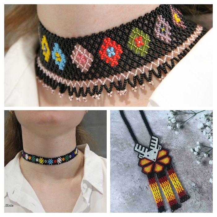 Силянки, намиста, прикраси з бісеру