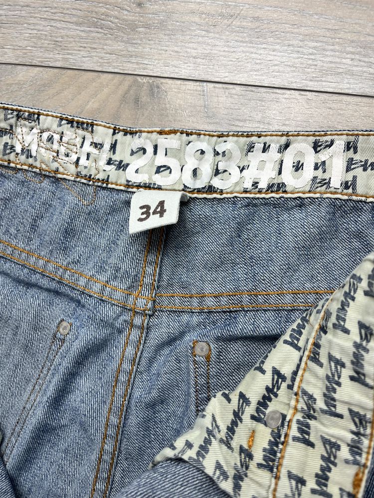 Granatowe spodenki jeansowe męskie BMD rozmiar 34 fit L vintage jortsy