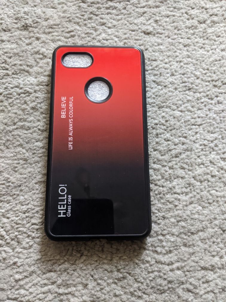Жесткий чехол из закалённого стекла Google Pixel 3XlL