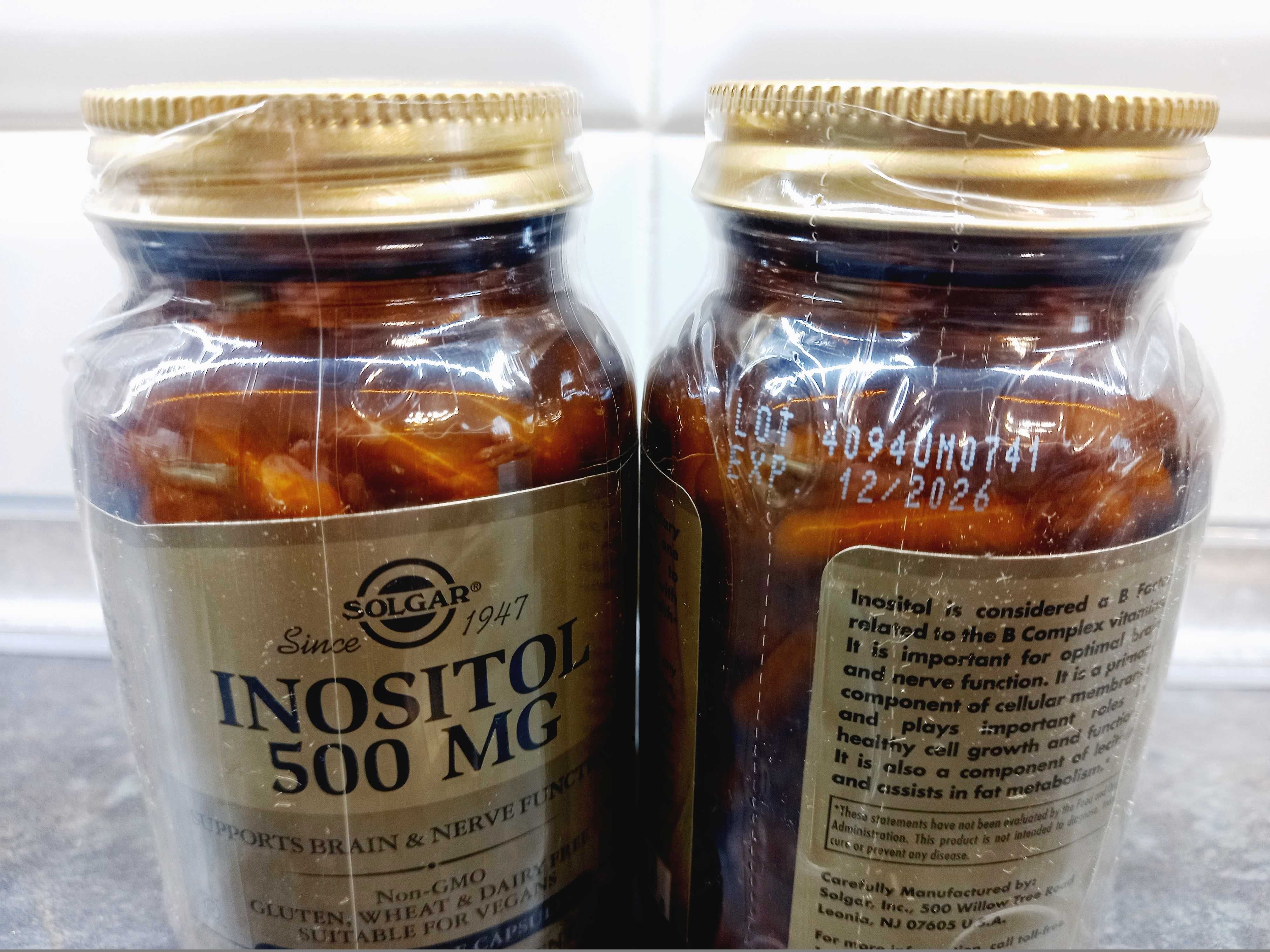 Solgar, Inositol 500 мг (100 капс.), инозитол, інозитол