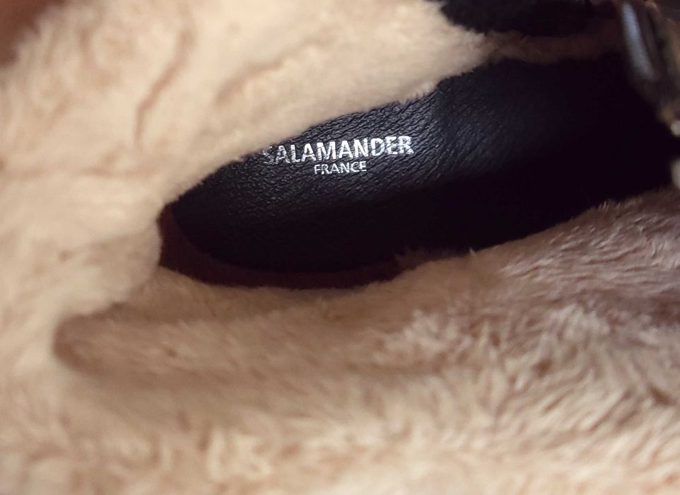 шкіряні утеплені шкіряні черевики Salamander р. 39