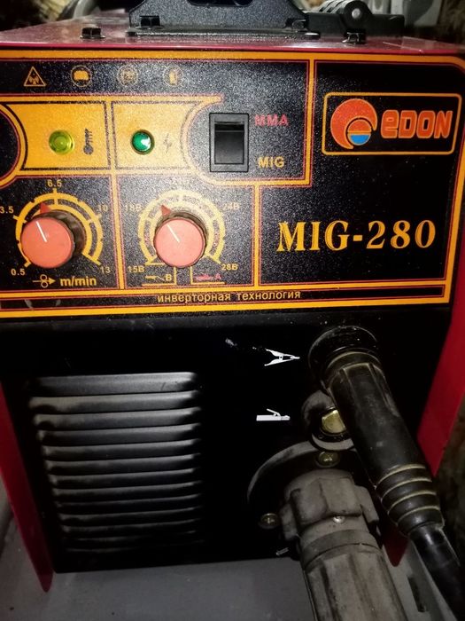 Сварочный полуавтомат Edon MIG-280/балон 40л/редуктор/тележка