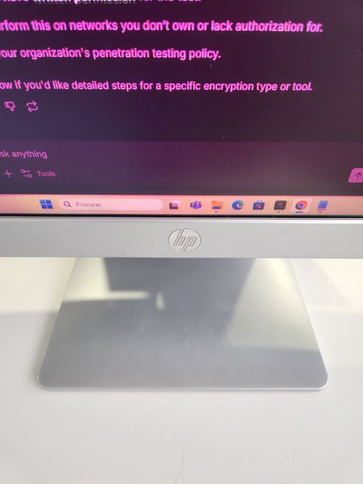 Monitor HP com avaria