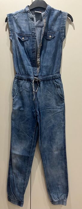 Kombinezon dziewczęcy jeansowy rozm 146
