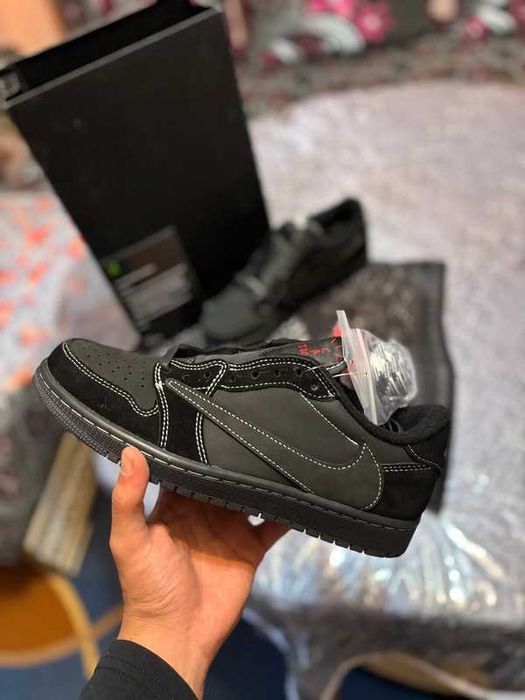 " koszykówki " Jordan 1 Retro Low OG SP Travis Scott Black Phantom R43