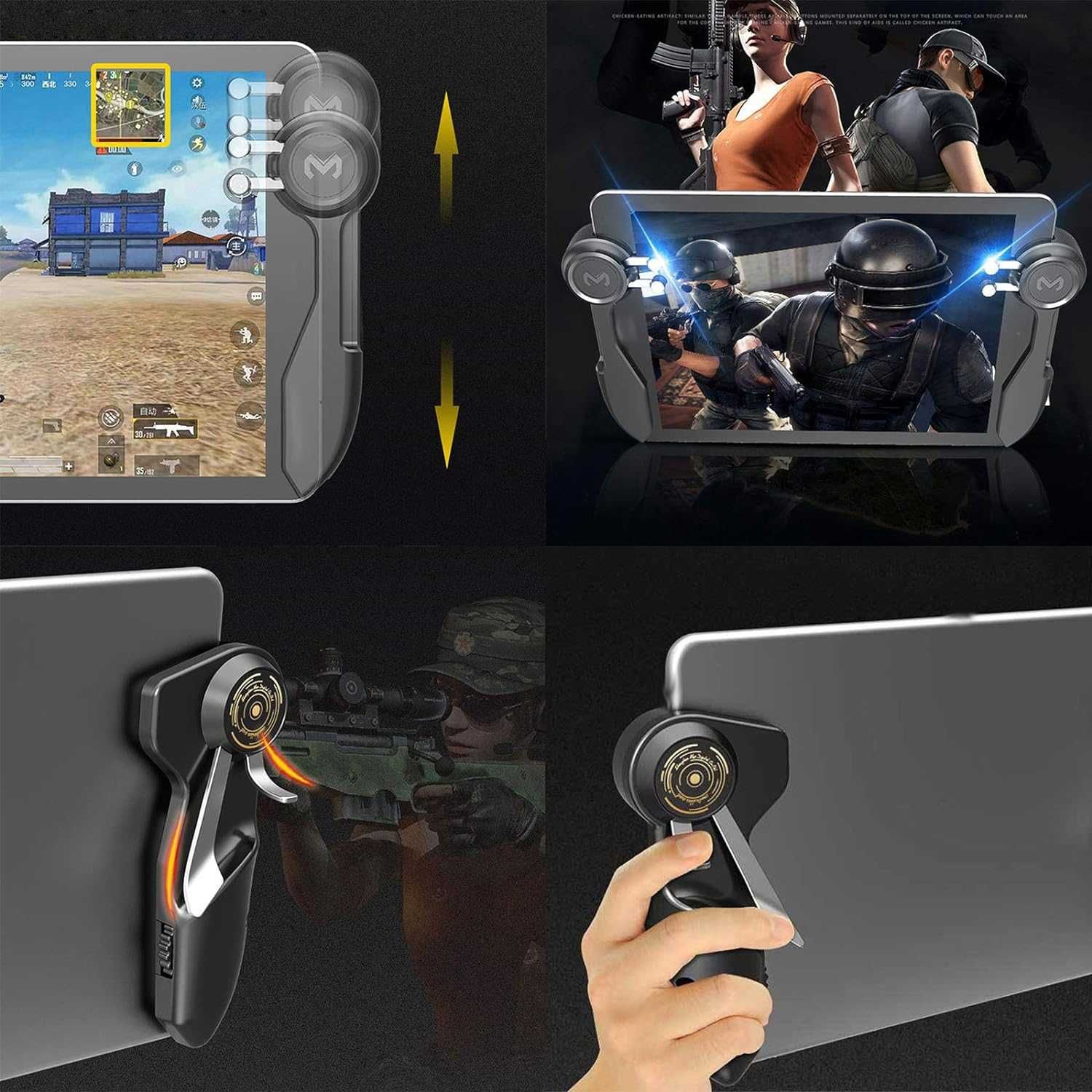 Joystick Trigger Grip for 6 Fingers