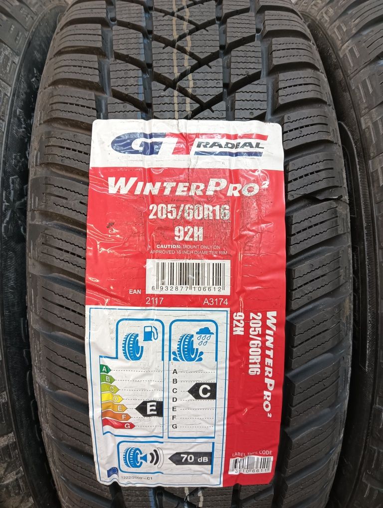 205/60/16 GT Radial winter pro 2 Opony zimowe komplet