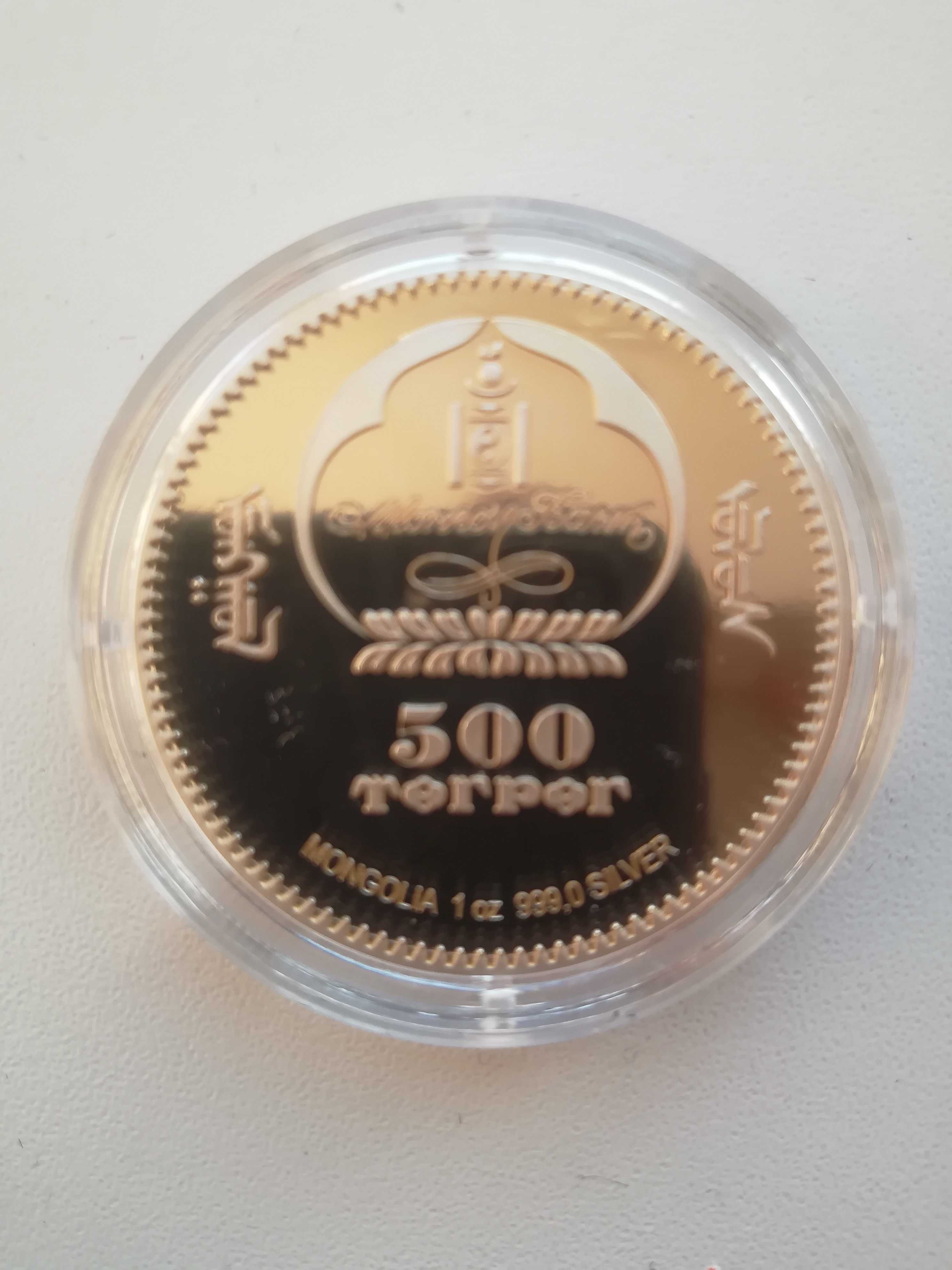 Срібна монета Боротьба Сумо-Ширануї (Монголія) 2005 рік 1oz