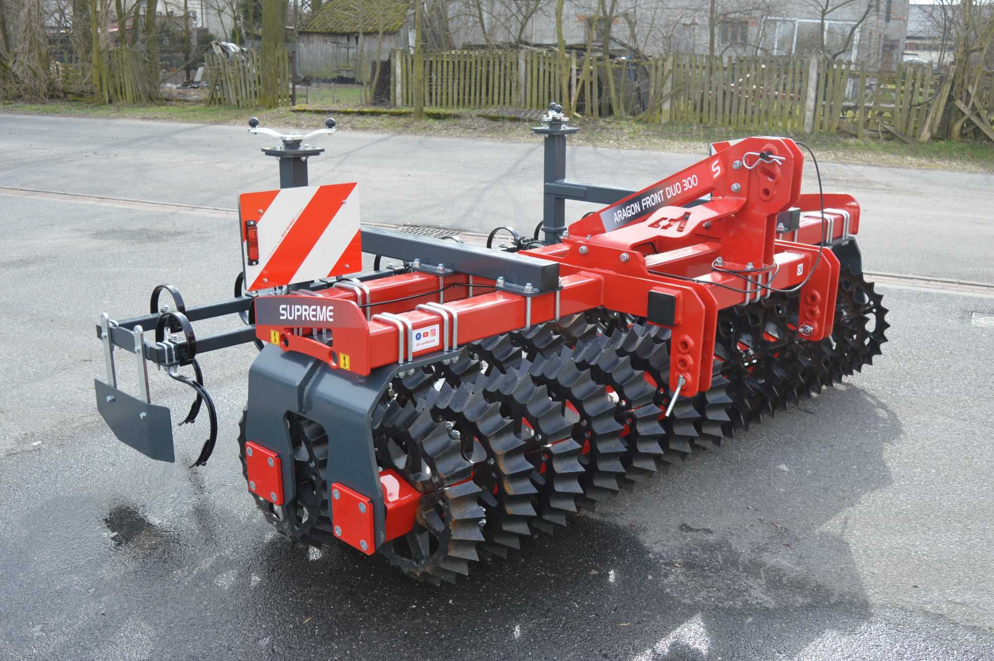 Wał Pryzmatyczny Aragon Duo S 3 m DA Landtechnik przedni Tuz Frontpack