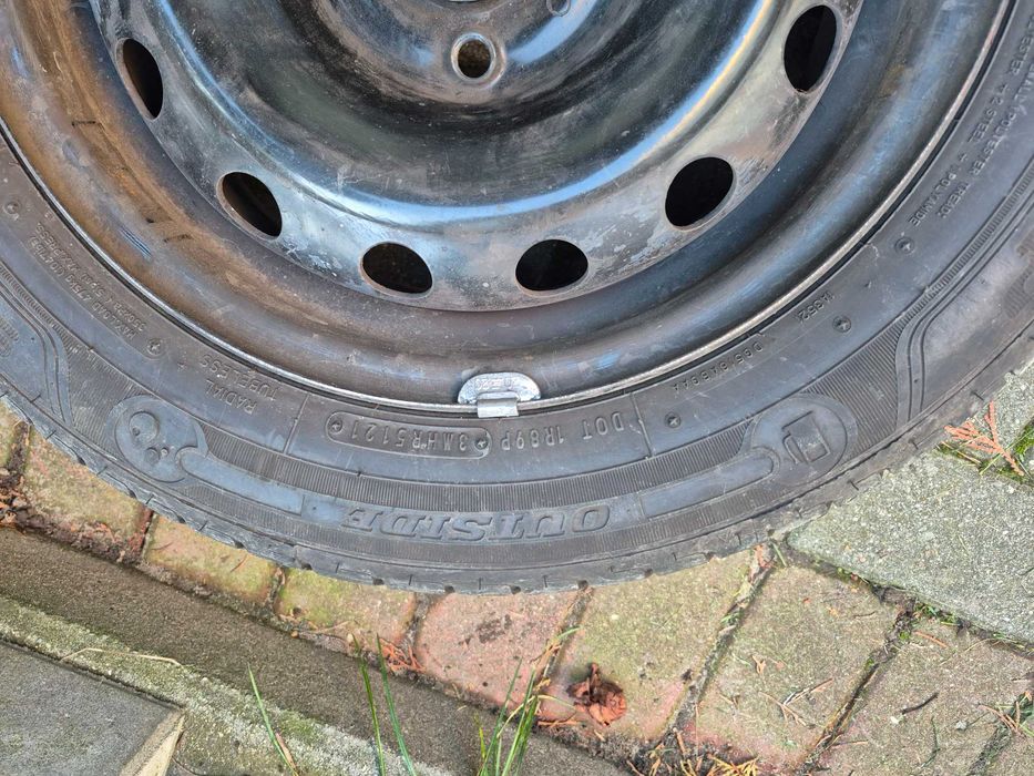 175/65 R14 na felgach Peugeota 4x108 opony letnie Dunlop 2151 jak nowe