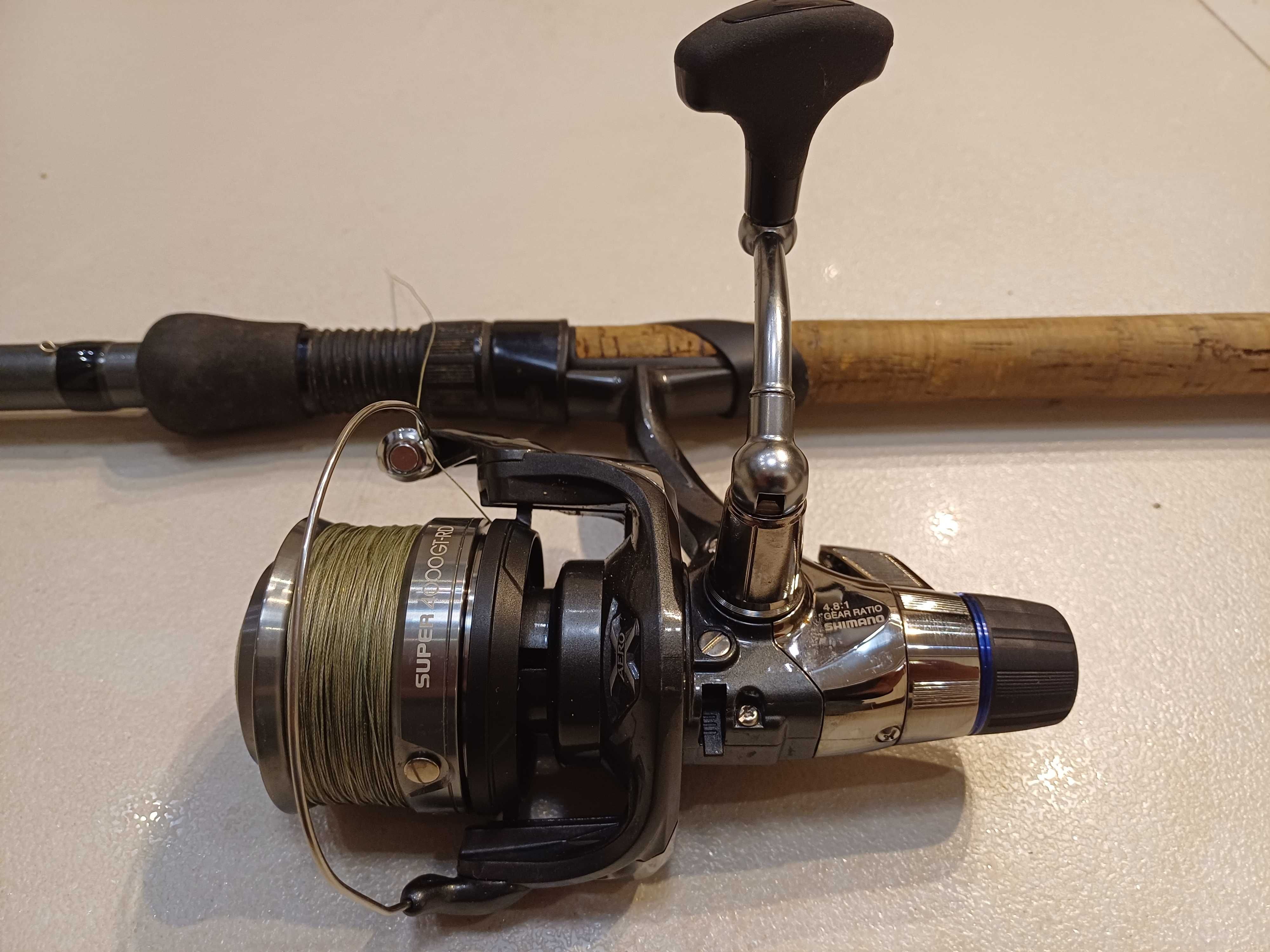 Shimano Catana feeder 13ft 150g  + kołowrotek Shimano Super 4000 GT-RD