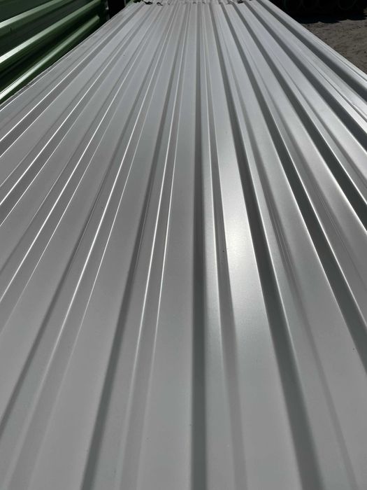 Blacha Trapezowa T18, Biała, Na Wymiar, grubość 0.6mm, Nowa